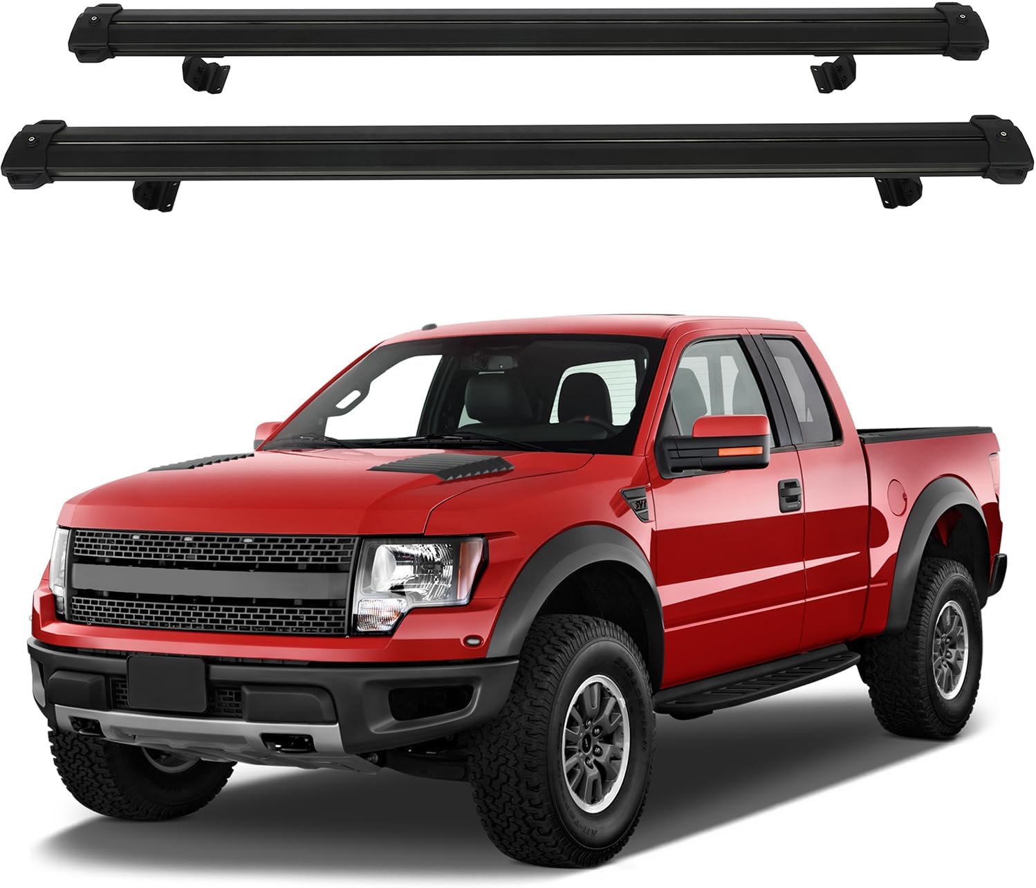 OCPTY Roof Rack Cross Bars Fit for Ford F-150 2015 2016 2017 2018 2019 2020 2021 2022 2023 Cargo Bars for Cargo Carrier Bag Luggage Kayak Canoe Bike Snowboard Skiboard OCPTY Roof Rack Cross Bars Fit for Ford F-150 2015 2016 2017 2018 2019 2020 2021 2022 2023 Cargo Bars for Cargo Carrier Bag Luggage Kayak Canoe Bike Snowboard Skiboard