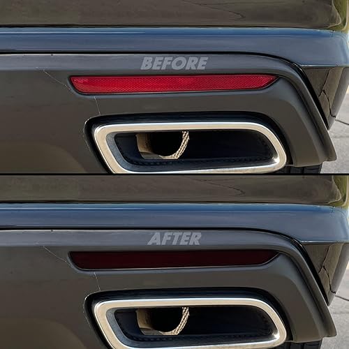 Tinte de humo de vinilo precortado para reflector Cadillac CT5 2020-2022 (2. reflector, 20% humo oscuro)