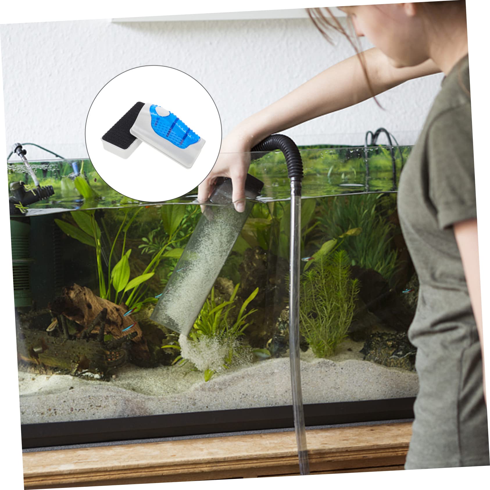 Mipcase 2stücke Magnetische Aquarium-reinigungsbürste Effektives Reinigungswerkzeug Für Fischglasbecken Schwimmend Mit Abnehmbarem Schaber Für Mühelose Von Algen Und Schmutz Im