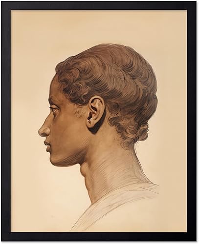 Miniatura 30 de Monem Art Póster de Cara Geométrica - Impresión de Dibujo de Líneas Retro - Arte Moderno - Arte Abstracto - Arte de Rostros - Arte Boho Elegante -