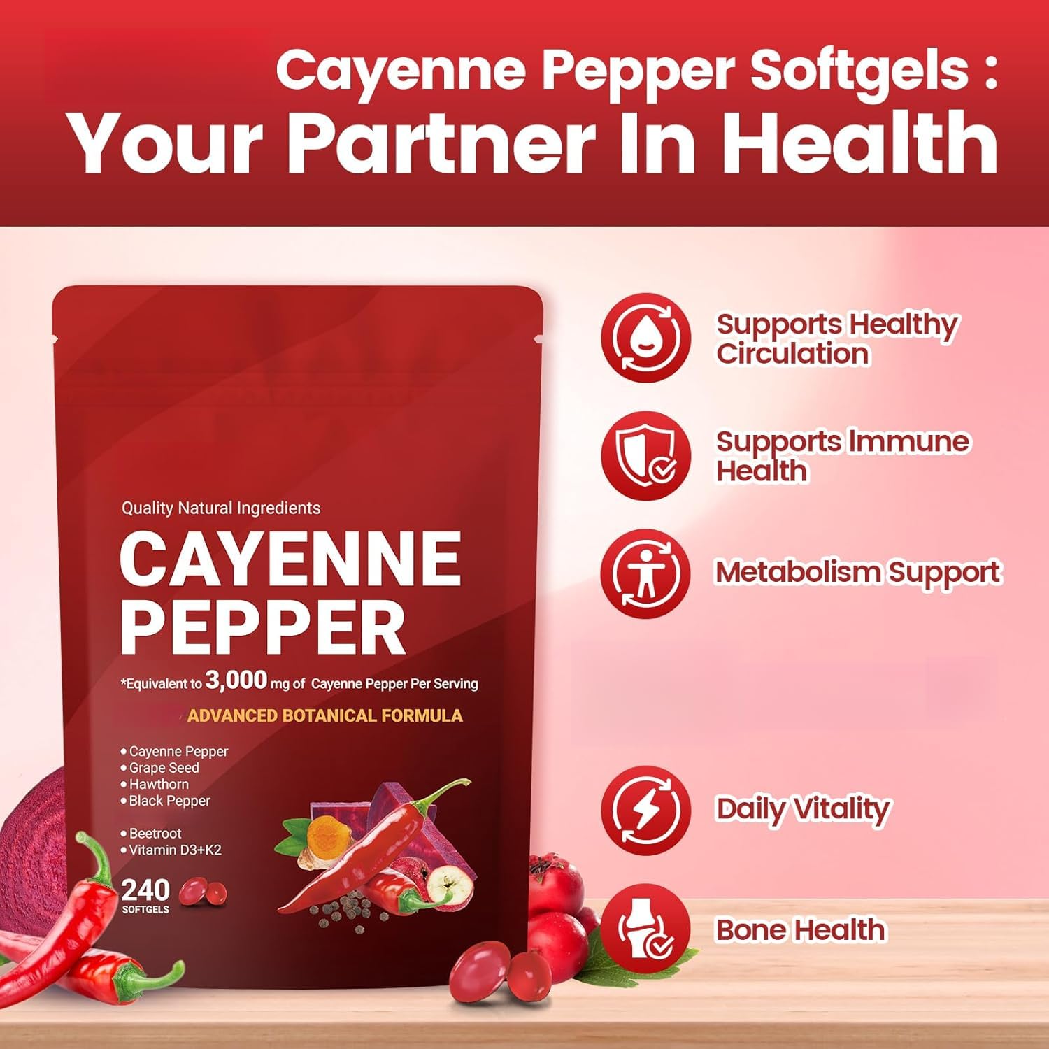 Chili Nutrients, fórmula natural y orgánica para ayudar a equilibrar y energizar el cuerpo, respaldar la salud general, sin OGM