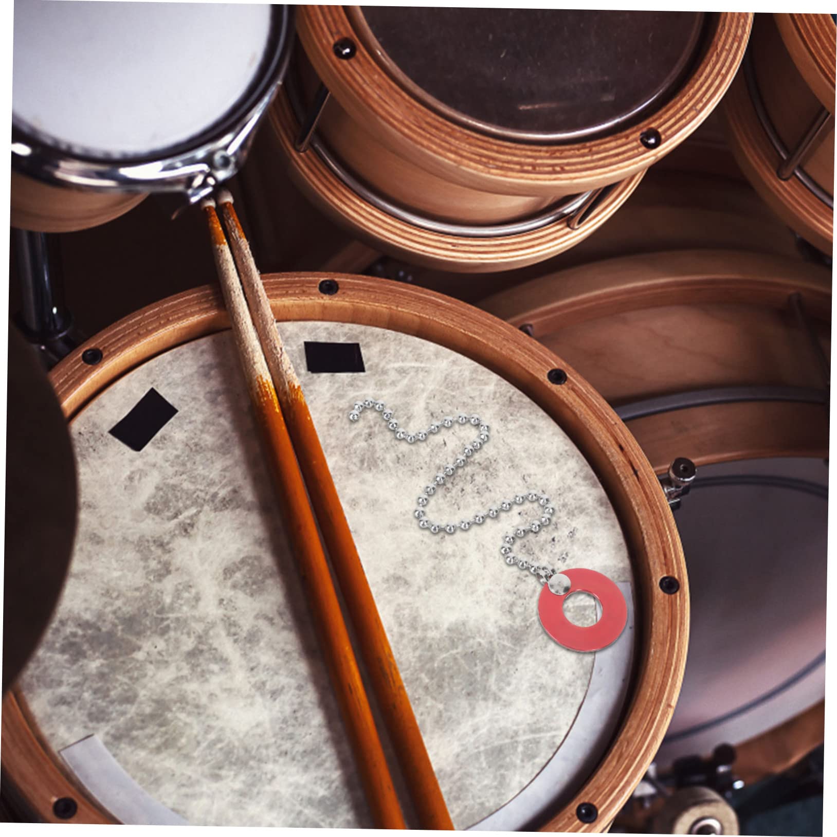 Kit Batteria in Lega Alluminio Per Piatti Ricambio Sonagli Colore Casuale Per Batteria Jazz e Percussioni Professionali