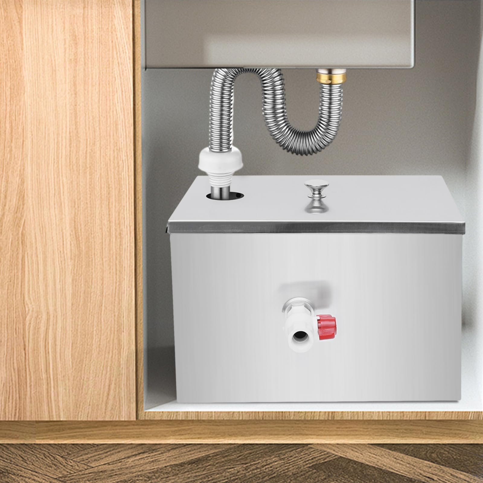 Kommerzieller Fettabscheider, Edelstahl Öl Wasser Separator, Fettabscheider