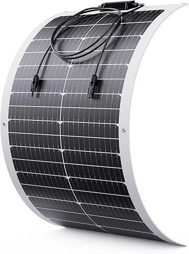 Miniatura 11 de Panel solar flexible de 50 W, 11 BB 50 W, 12 V, 23 % de alta eficiencia, ultra ligero, IP68, impermeable, pequeños paneles solares para casas
