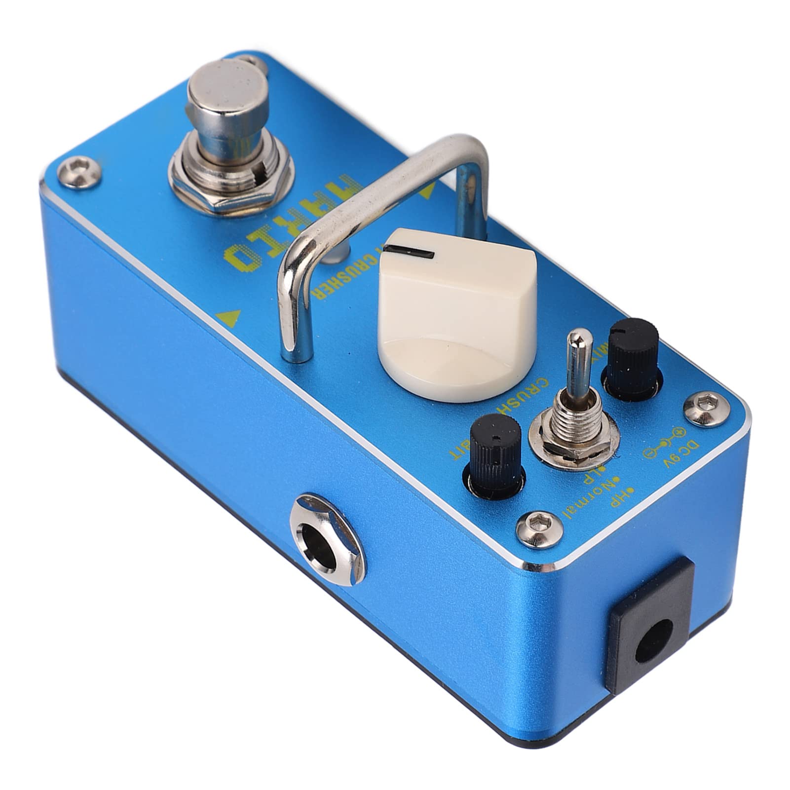 Pedale Effetto per Chitarra Elettrica Compatto True Bypass Bit Crusher per Musicisti Metal Blue