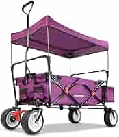 Carrello Spiaggia FUXTEC CTB800 - Pieghevole, Con Tetto E Ruote Larghe, Per Bambini - Foto 3