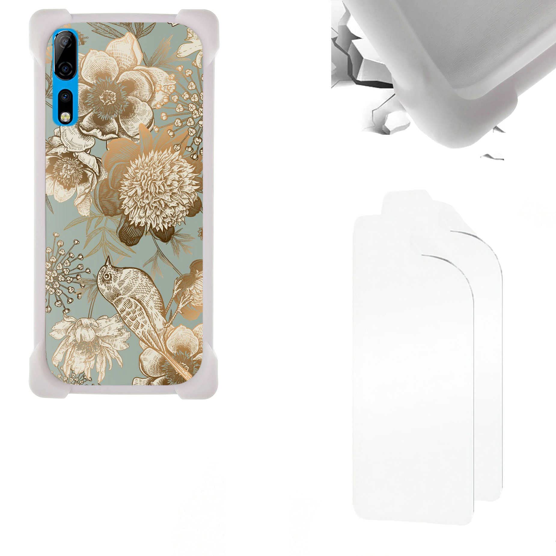 Aroepurt Cover per Orange Neva Sparkle Custodia Compatibile con Orange Neva Sparkle Cover Case Custodia Backplane per PC + Cornice Morbida in Silicone KA-HEI16
