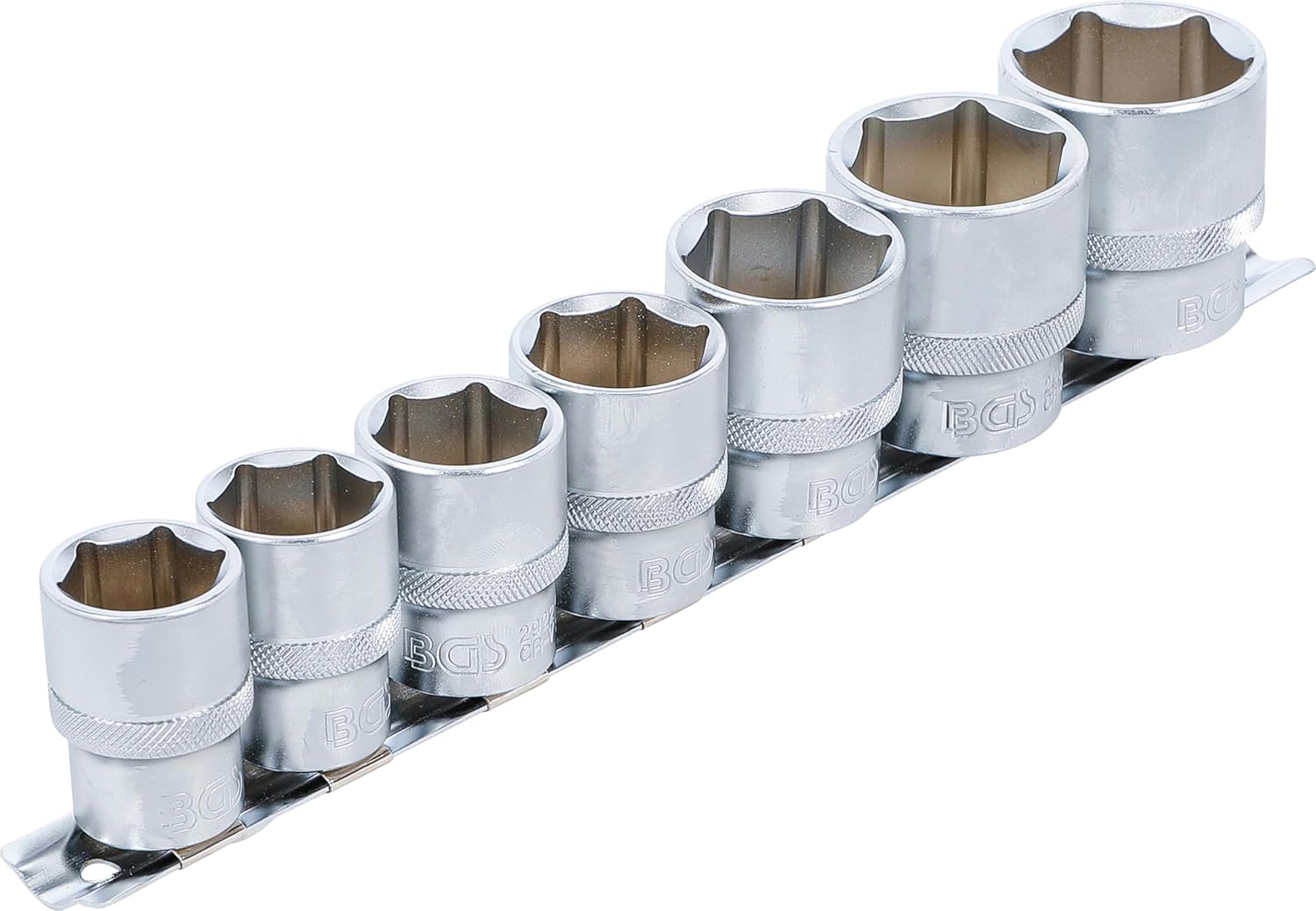 BGS 9108 | Socket Set, Hexagon | 12.5 mm (1/2") Drive | 20-32 mm | 7 pcs.