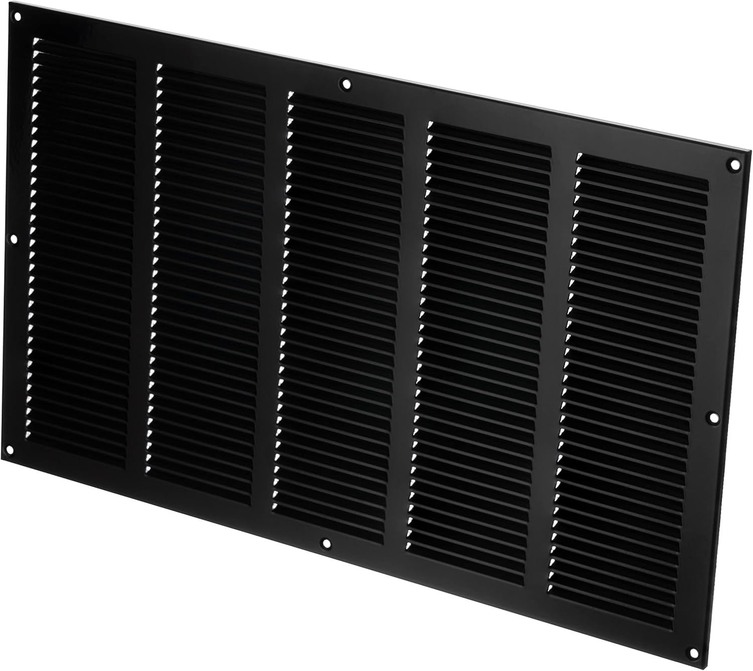 500x300mm / 20x12 inch Black Metal Ventilation Grille - Air Vent Cover with Insect Mesh, 500x300mm / 20x12'' - Image 4