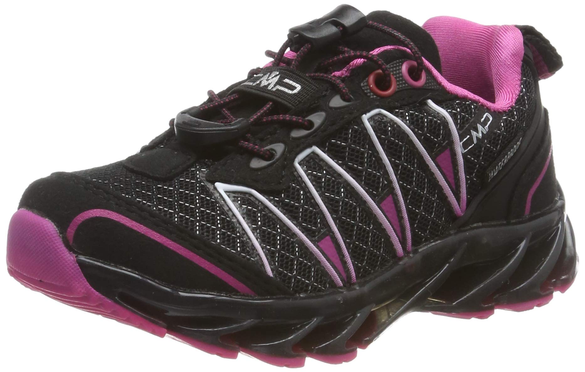 CMP Kids Altak Trail Shoes WP 2.0, Running Shoes Unisex Children, Black Fuchsia, 35 EU
