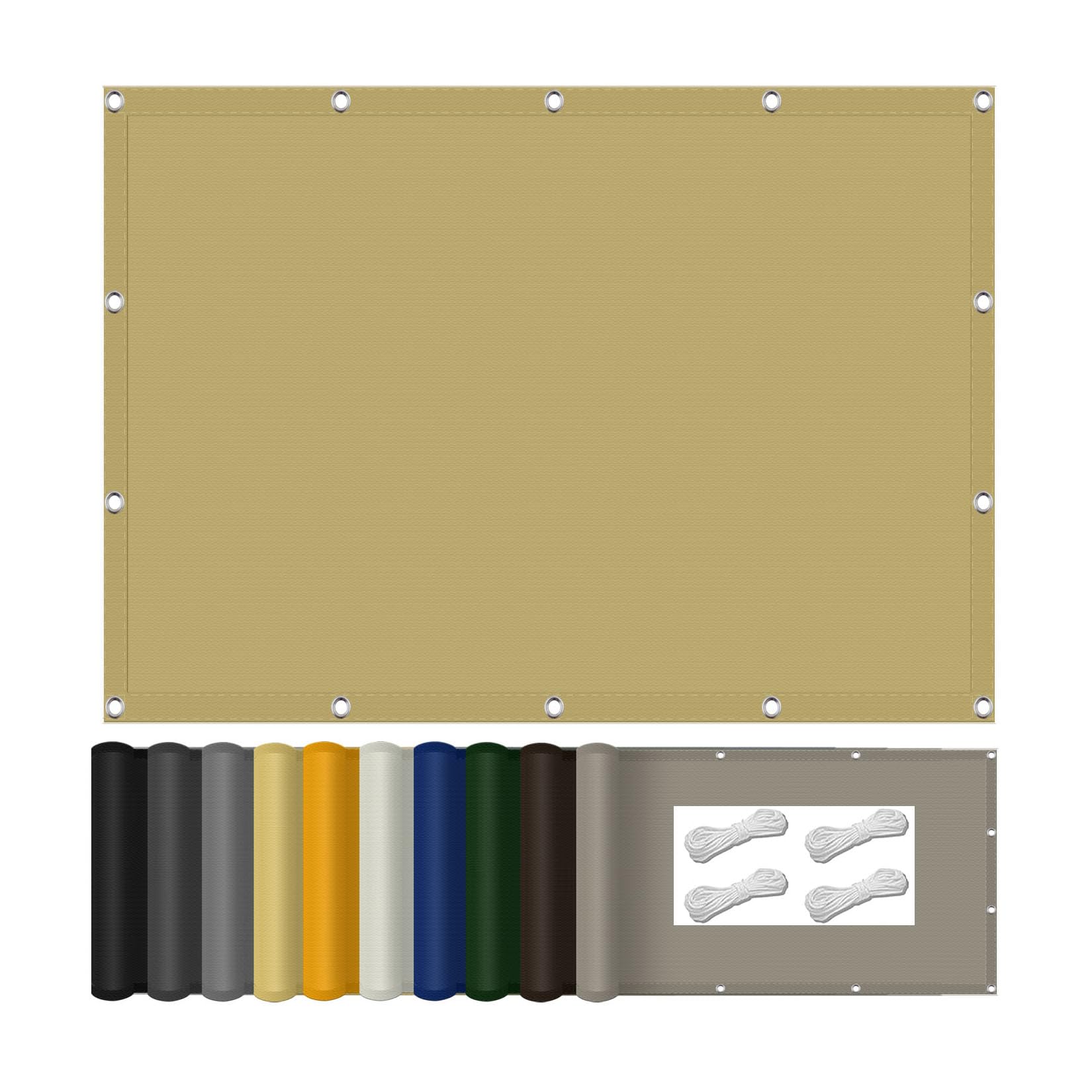 Voiles solaire crème haut de gamme filet protection 130 x 180