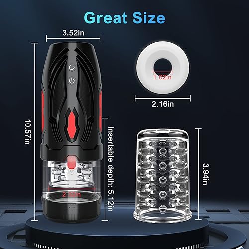 Miniatura 6 de Masturbador masculino automático, juguete masturbador masculino con 7 empujadores y rotación, juguetes sexuales para adultos para hombres, manos