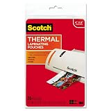 Scotch Photo Size Thermal Laminating Pouches, 5 mil, 6 x 4, 20/Pack – view 1