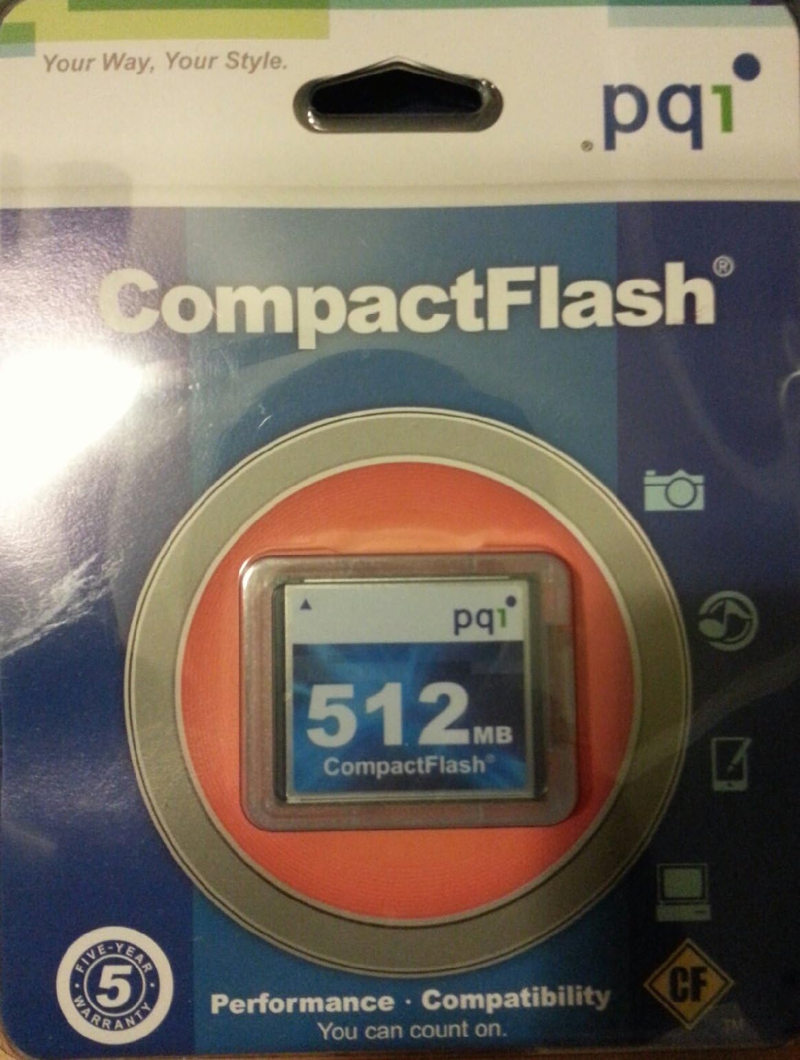 PQI Corporation AC16-5120-0101 512MB Compactflash Card