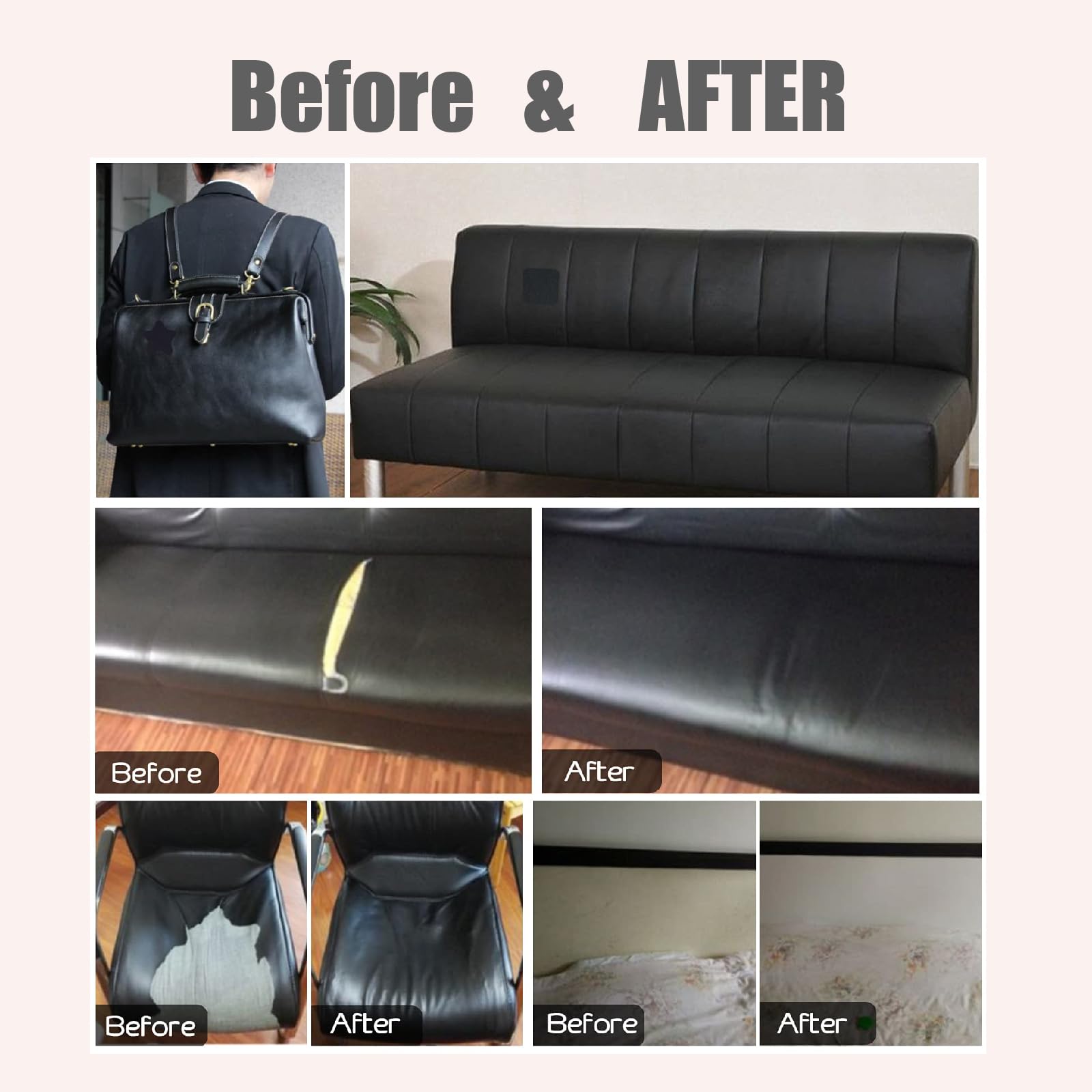 Pelle PU Autoadesiva 50x137cm | Per Riparazione Divani E Sedili Auto | Verde Chiaro - Foto 13