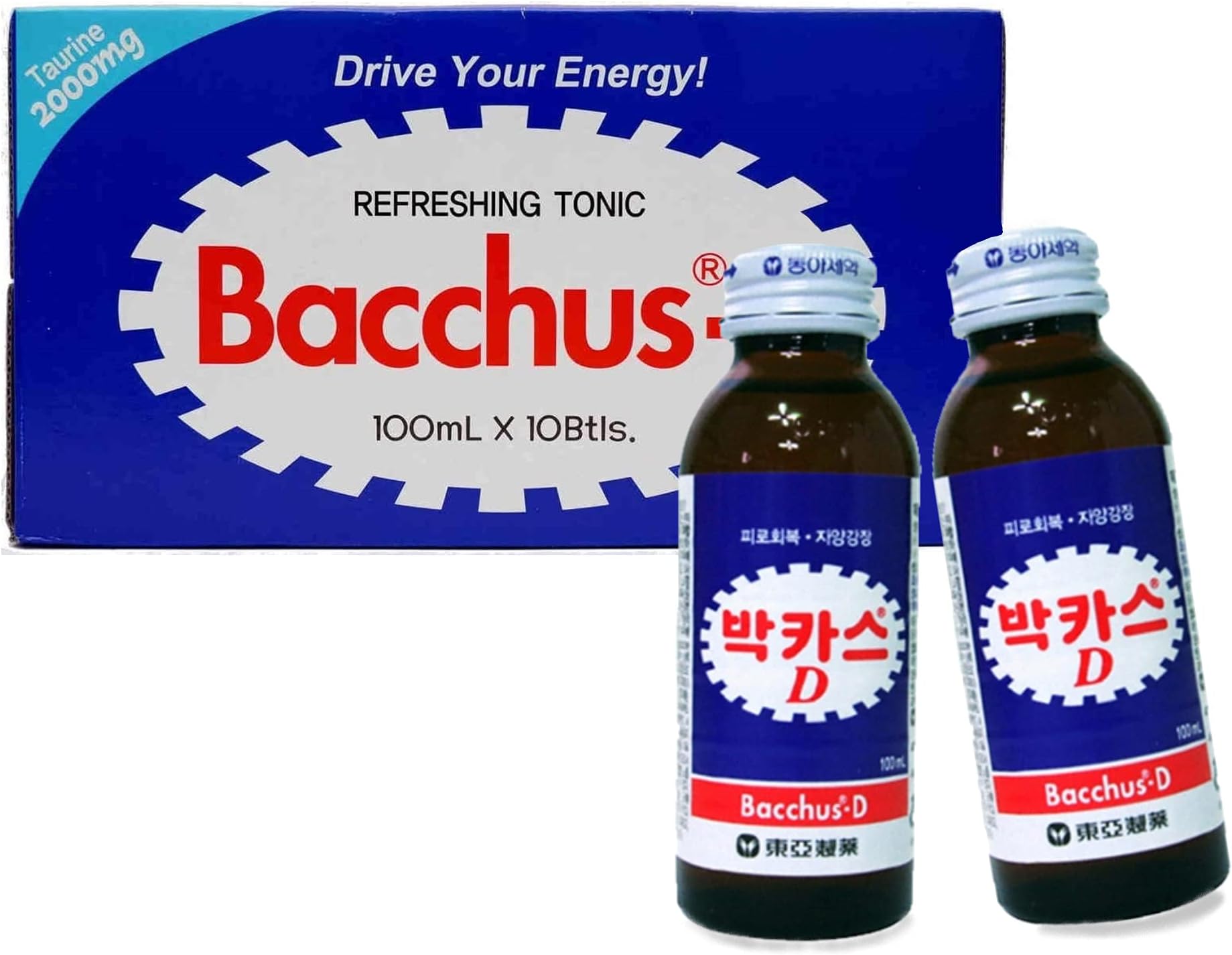 Bacchus-D/Vita Power/Whalmungsoo/Onion Exact/Pear & Condon Exact/Red Ginseng Drink/Honey & Red Ginseng Drink-Korean Energy & Healthy Drink Collection Gift Box (BACCHUS-D, 1)