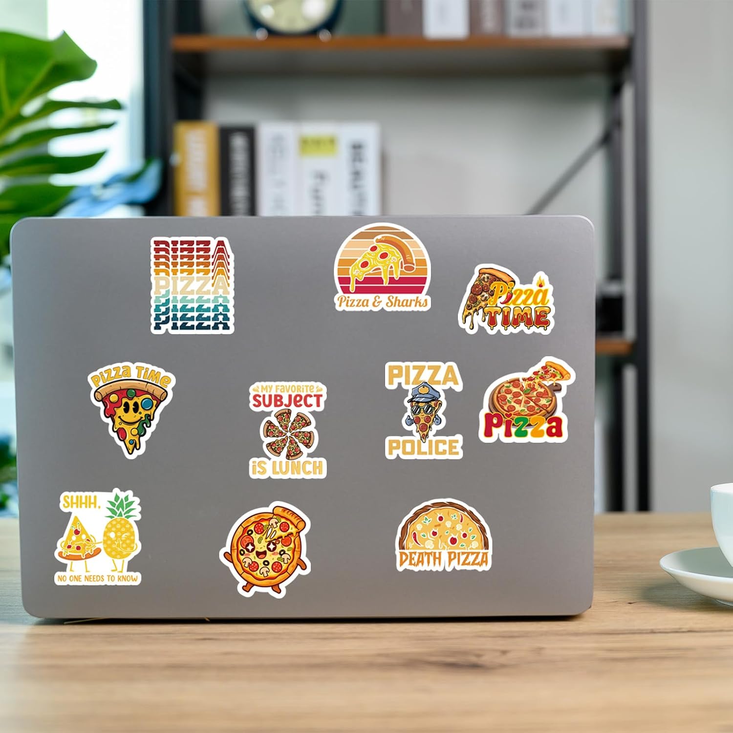 Pizza Stickers Party Favors - 50 Pcs Cute Funny Decorations Gifts image 2