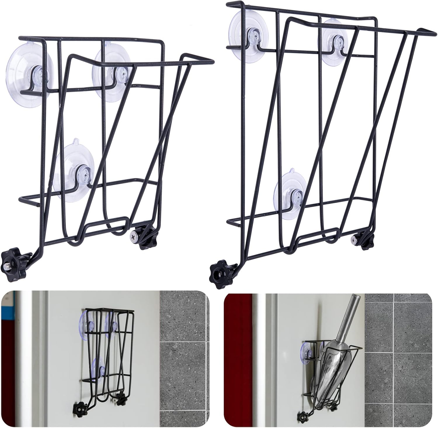Foldable Ice Scoop Holder for Ice Machine, Metal Heavy Duty