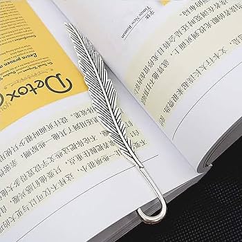 Amazon | シルバー しおり 12個 合金製 栞 メタルブックマーク