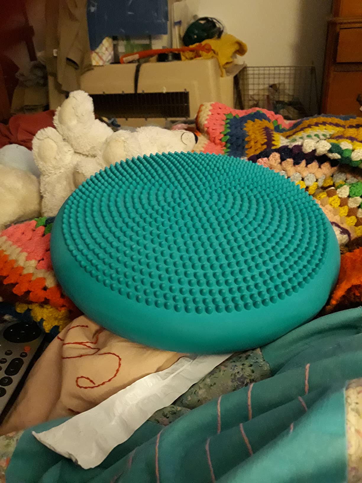 Trideer Balance Disc Wobble Cushion Wiggle Seat on Office