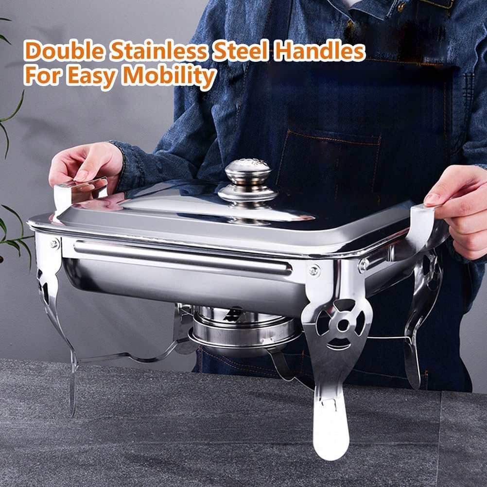 AIZYR Chafing Dishes for Buffet, Stainless Steel Buffet Server Food Warmer Chafers Buffet Warmer for Party, Events, Wedding