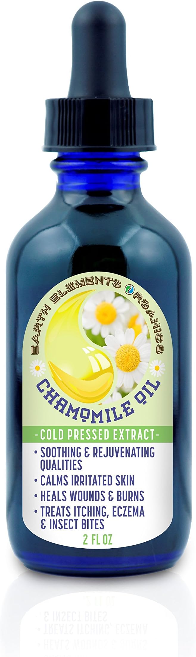 Chamomile Medicinal Herbal Oil,100% Organic, Raw, Non-GMO – Soothing, Calming, Dry & Itchi Skin, Massage. Aromatherapy. Excellent Carrier Oil. 2fl.oz.