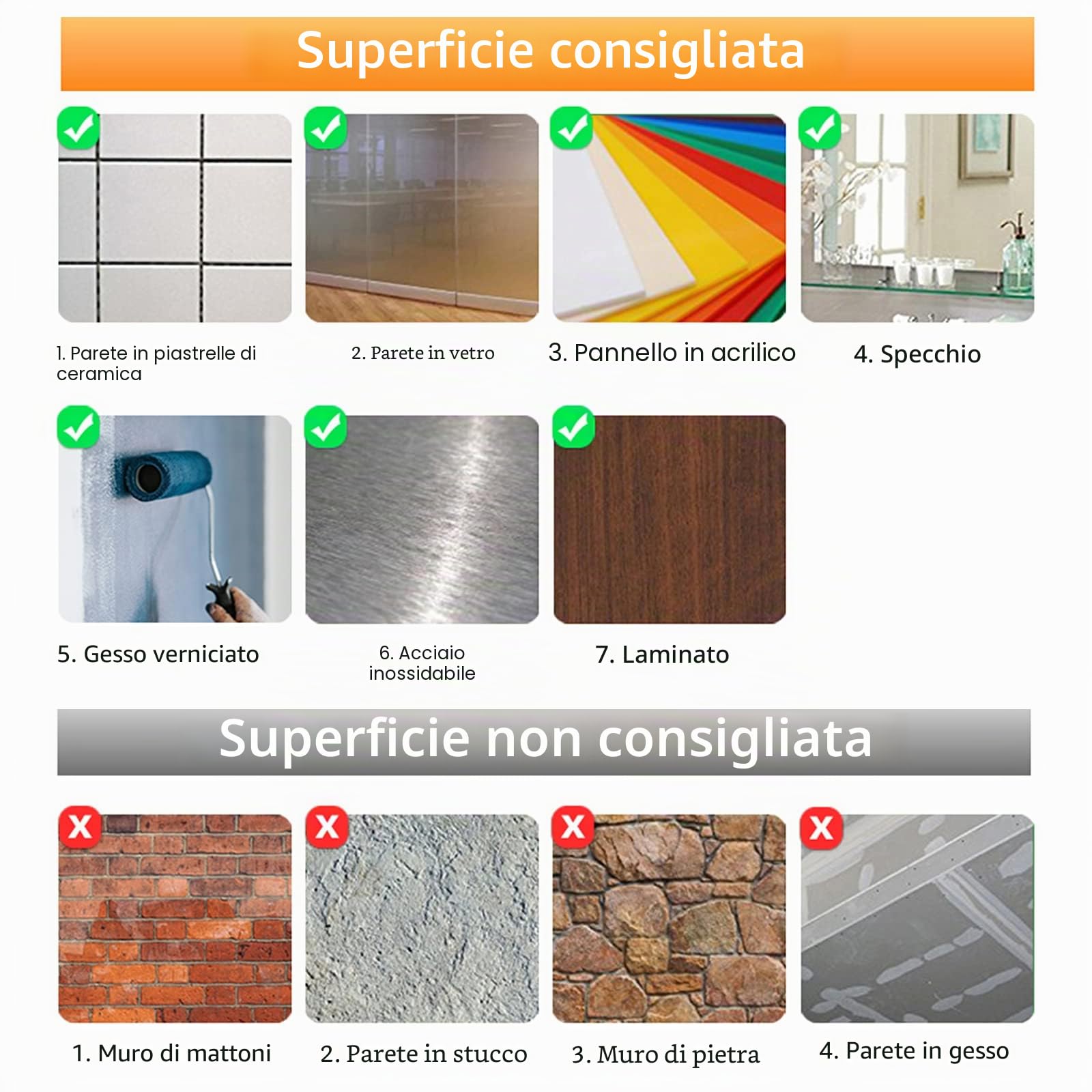 Carta da parati 3D, 10 pezzi 3D mattoni autoadesivi, 38,5 x 35 cm, motivo mattone bianco, per bagno, camera da letto, soggiorno, balcone, cucina