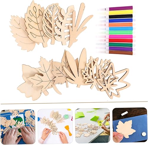 Miniatura 9 de EXCEART Etiqueta 1 Set Decoración de madera Rebanadas de madera sin terminar rebanadas de madera Rebanadas de madera para hojas de bricolaje