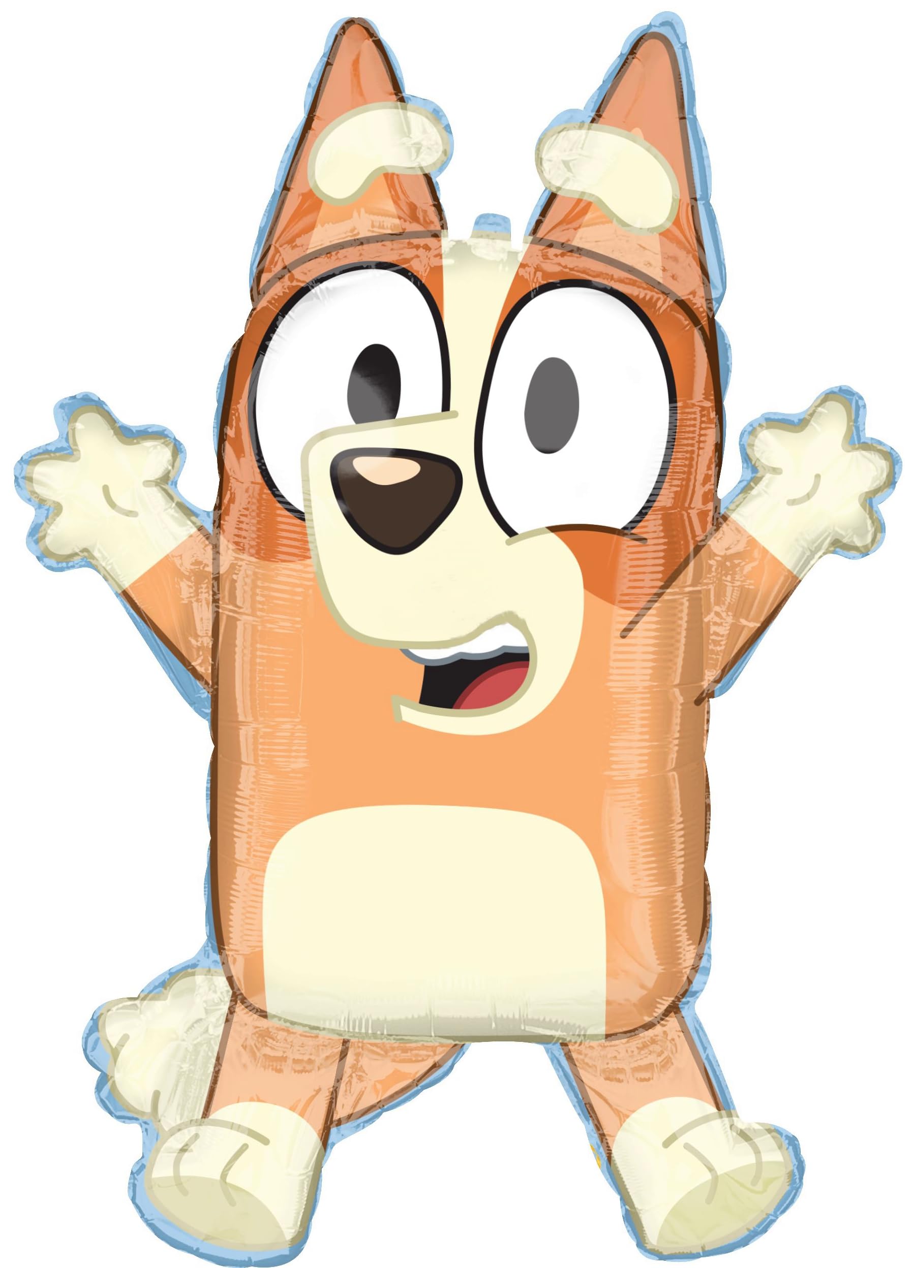 Bluey & Bingo 4th Birthday Balloon Bouquet - Foil Number 4 & Character Balloons