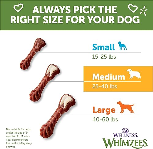 Miniatura 8 de WHIMZEES by Wellness Value Box - Masticables dentales naturales para perros, dientes limpios, refrescan el aliento, reducen la placa y el sarro,