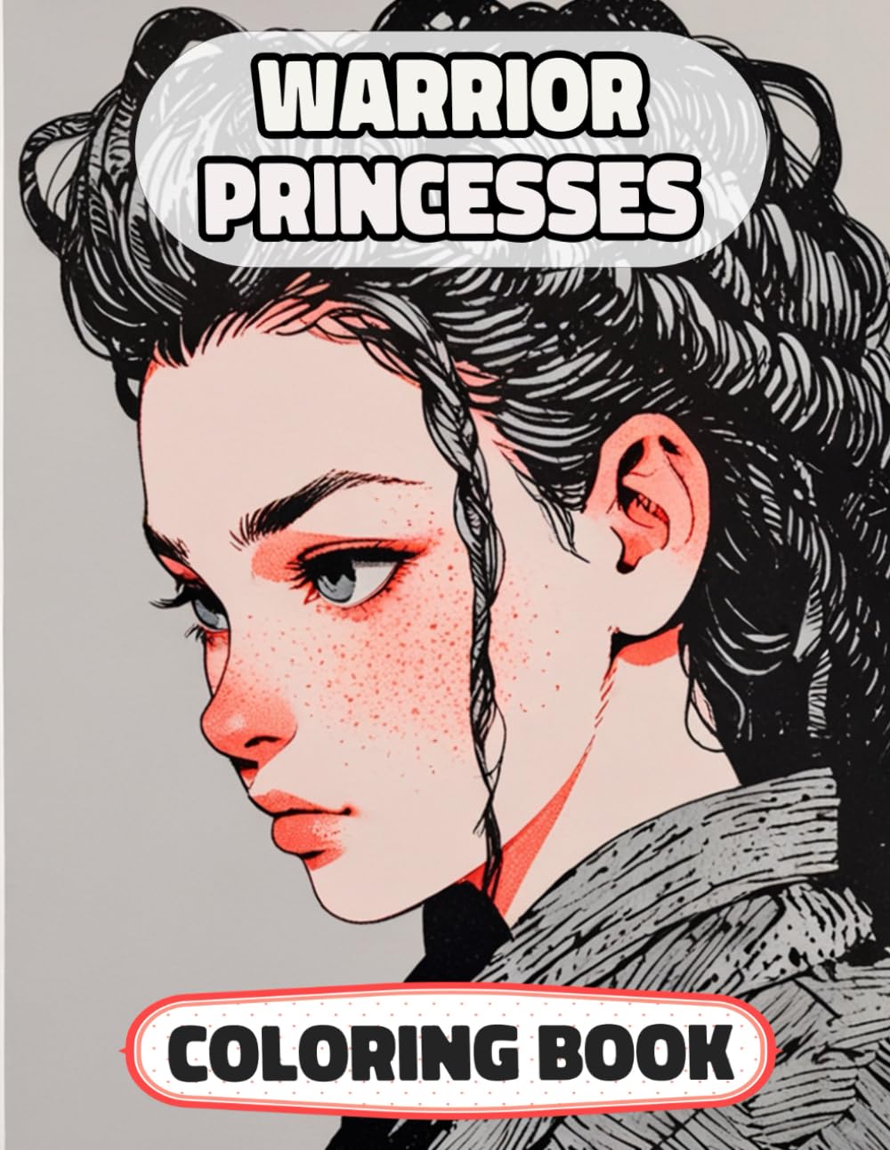Warrior Princesses Coloring Book: Colouring Pages Of Multicultural Hero Queens Royal Women Knight Girl Castle Medieval Noble Lady Imperial Kingdom ... Mindfulness | For Kid Adult Teen Senior