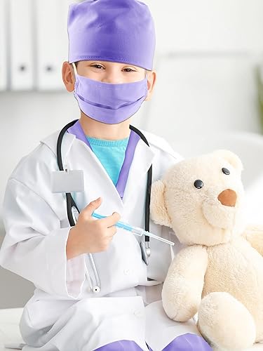 Miniatura 6 de Puteraya Conjunto de disfraz de médico quirúrgico para niños, uniforme con estetoscopio, juguetes para niños y niñas, disfraz de Halloween, cosplay