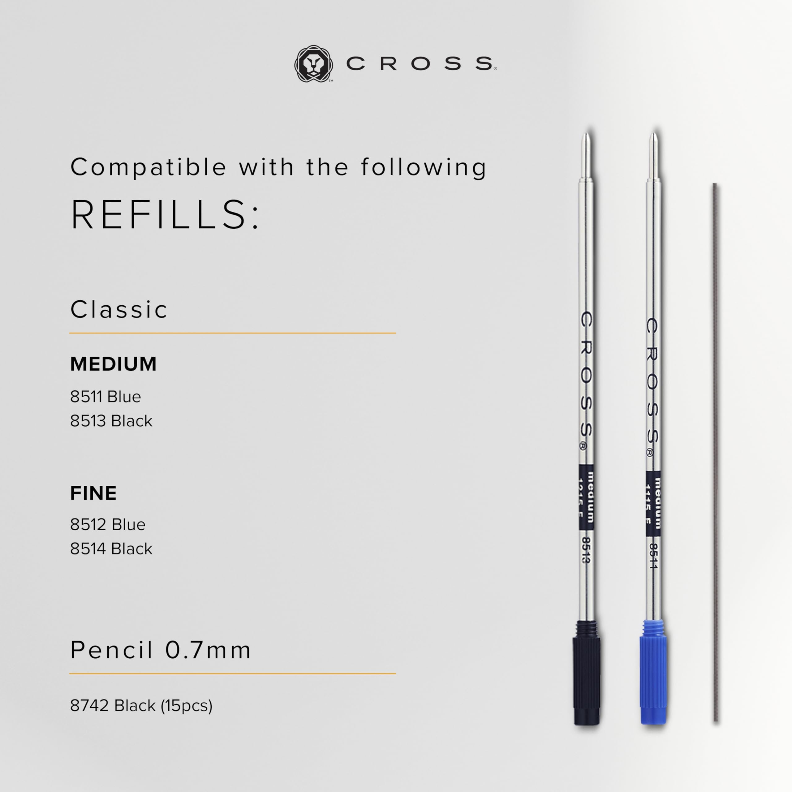 Cross Classic Century Refillable Pen Pencil Gift Set Presented in a Luxury Gift Box - Medium Point Black — view 6