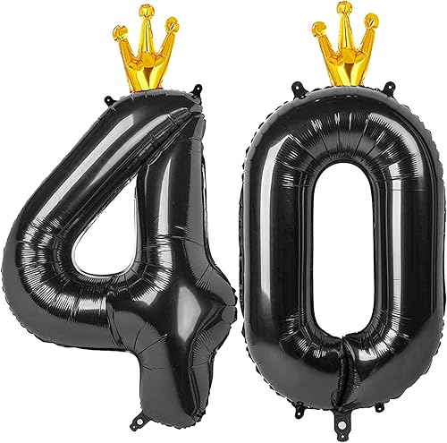 Miniatura 100 de Globo de número 5 de 40 pulgadas, globo de 5º cumpleaños, decoraciones de globos rosas de cinco años, globos de números 5, 15, 50, suministros