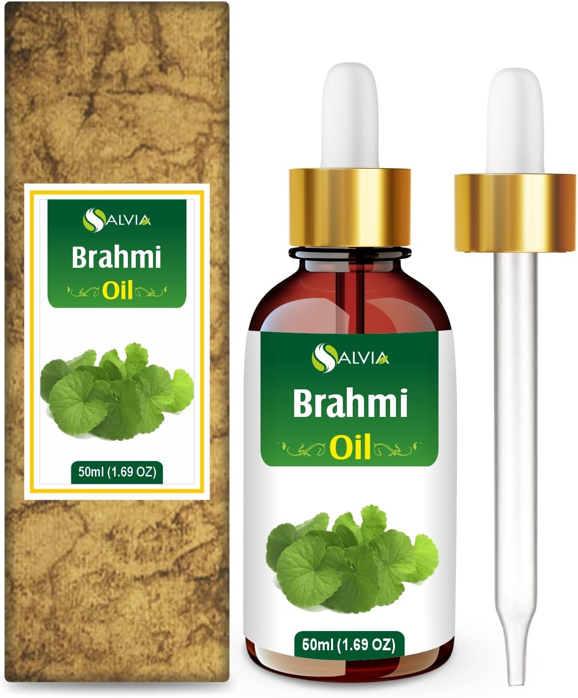 Brahmi Oil (bacopa monnieri) Carrier Oil 100% Pure & Natural Undiluted Unrefined Uncut Organic Standard Oil Cold Pressed Therapeutic Grade Aromatherapy Bulk Oil (50 ML)
