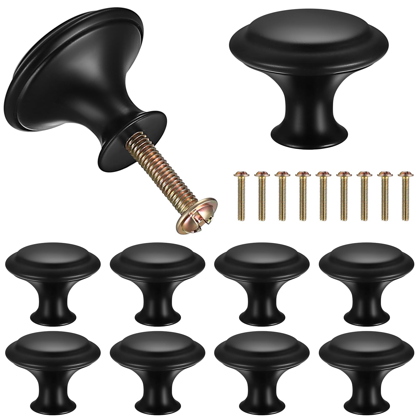 Juego De 10 Tiradores De Armario Manillas De Muebles Moderno Con Tornillos 52710136