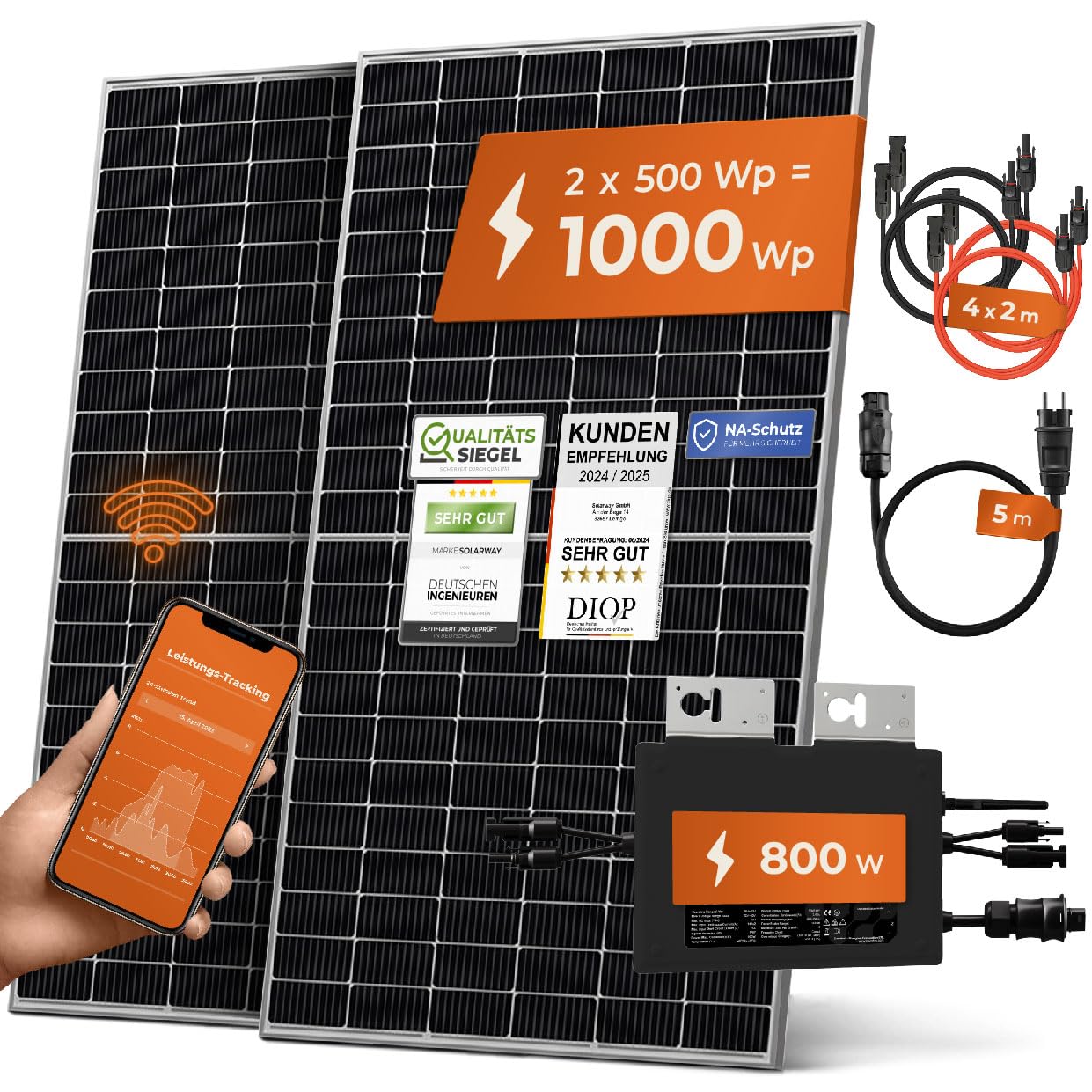 Solarway 1000W Balkonkraftwerk