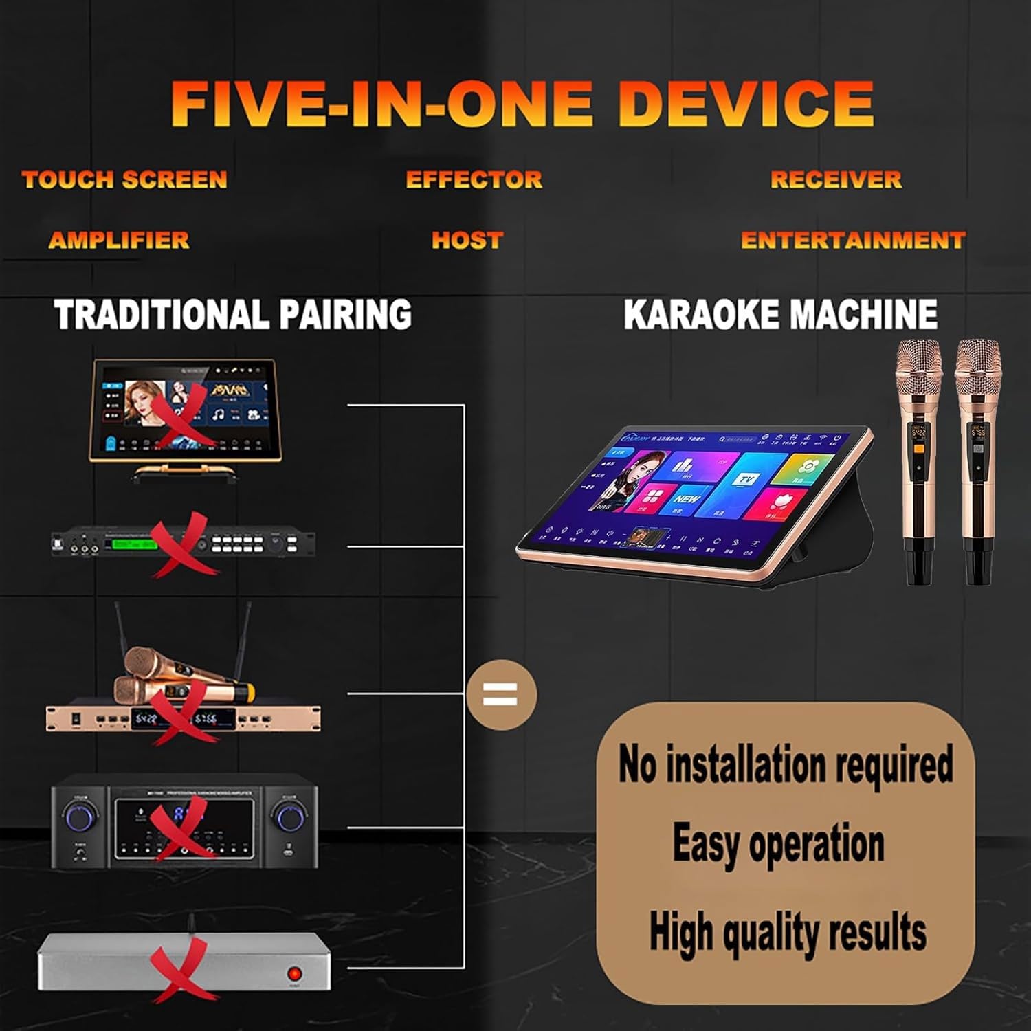 Amazon.com - 19.5 Inch Karaoke System, Capacitive Touch Screen