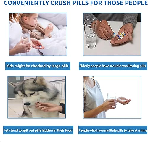 Miniatura 2 de Molinillo multifuncional eléctrico. Molinillo eléctrico para píldoras pequeñas o grandes, a polvo fino. Molinillo pulverizador triturador de