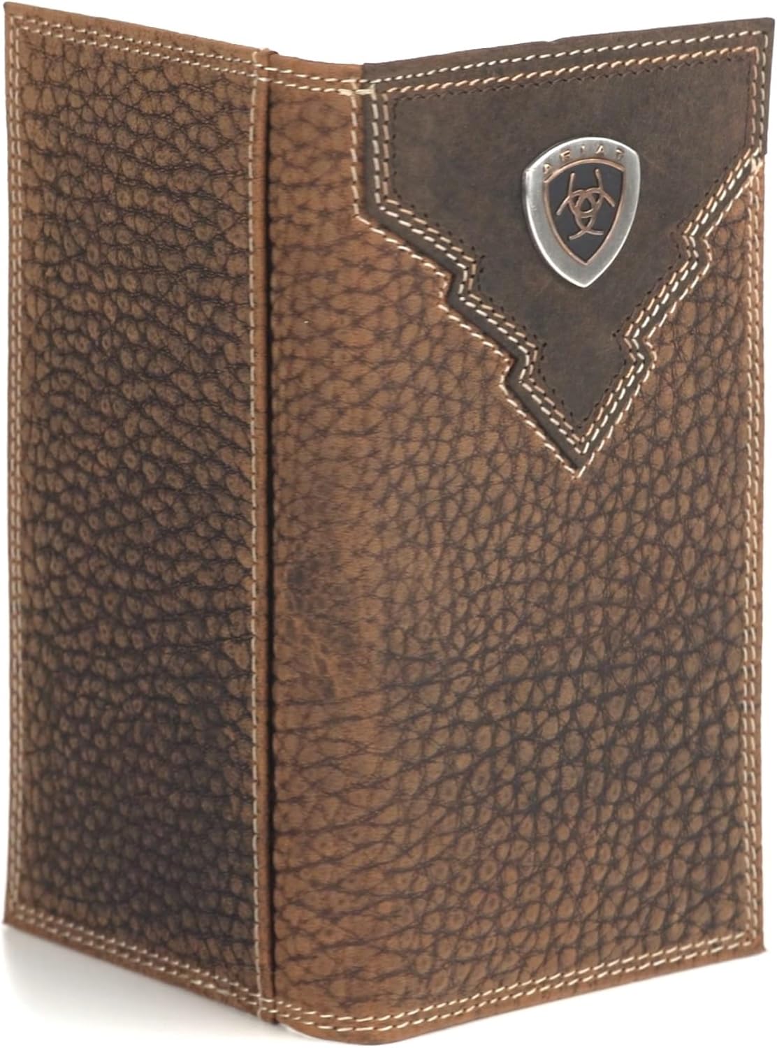 ARIAT Overlay Shield Rodeo Wallet, Brown