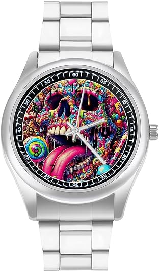 Watch for Men Big Face Stainless Steel Wrist Watch Personality