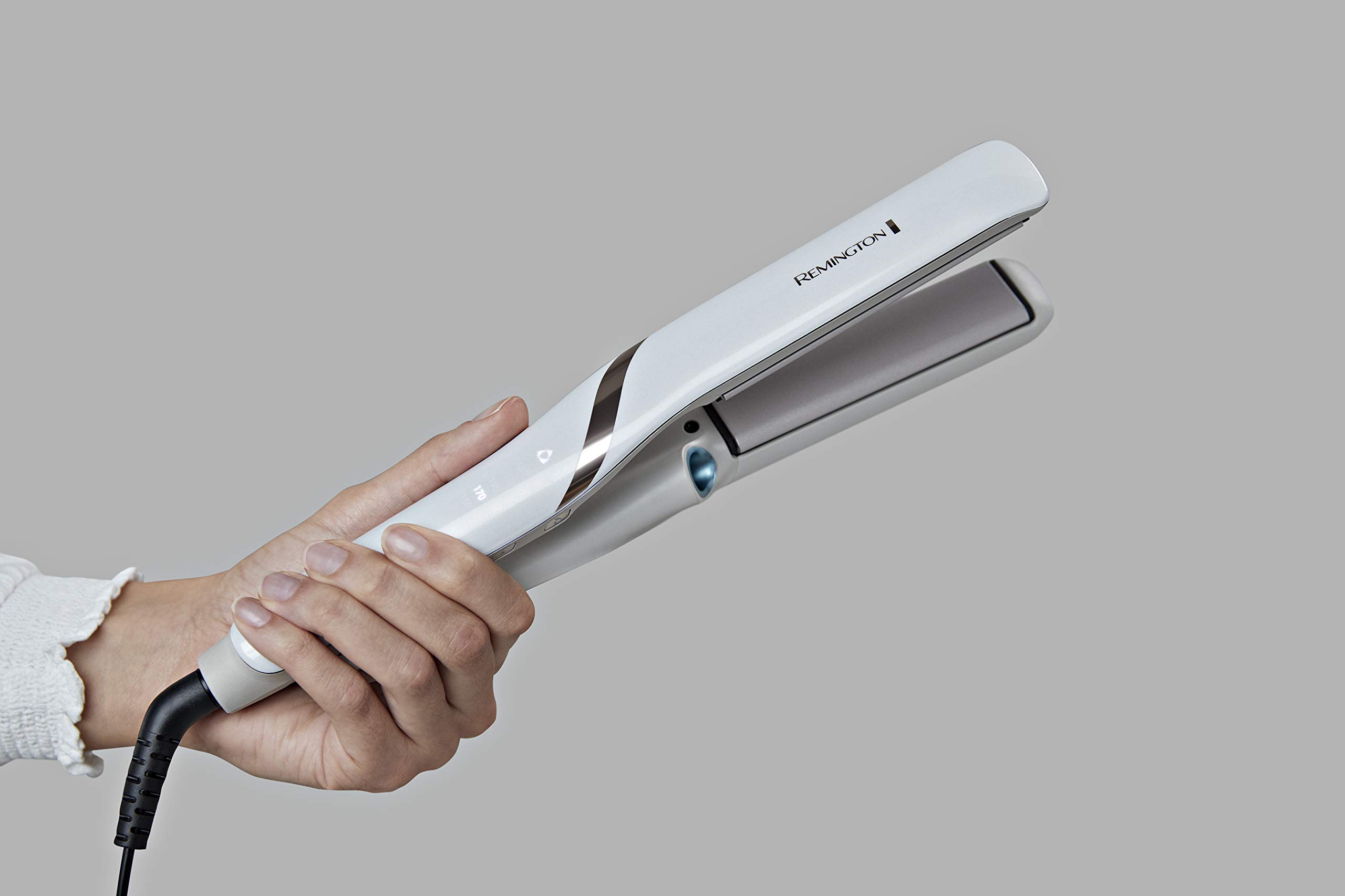 Remington Piastra per Capelli Lisci, Piastra Lisciante a Vapore, Protezione Totale dai Danni da Calore, Hydraluxe Pro, Serbatoio d'acqua integrato, S9001