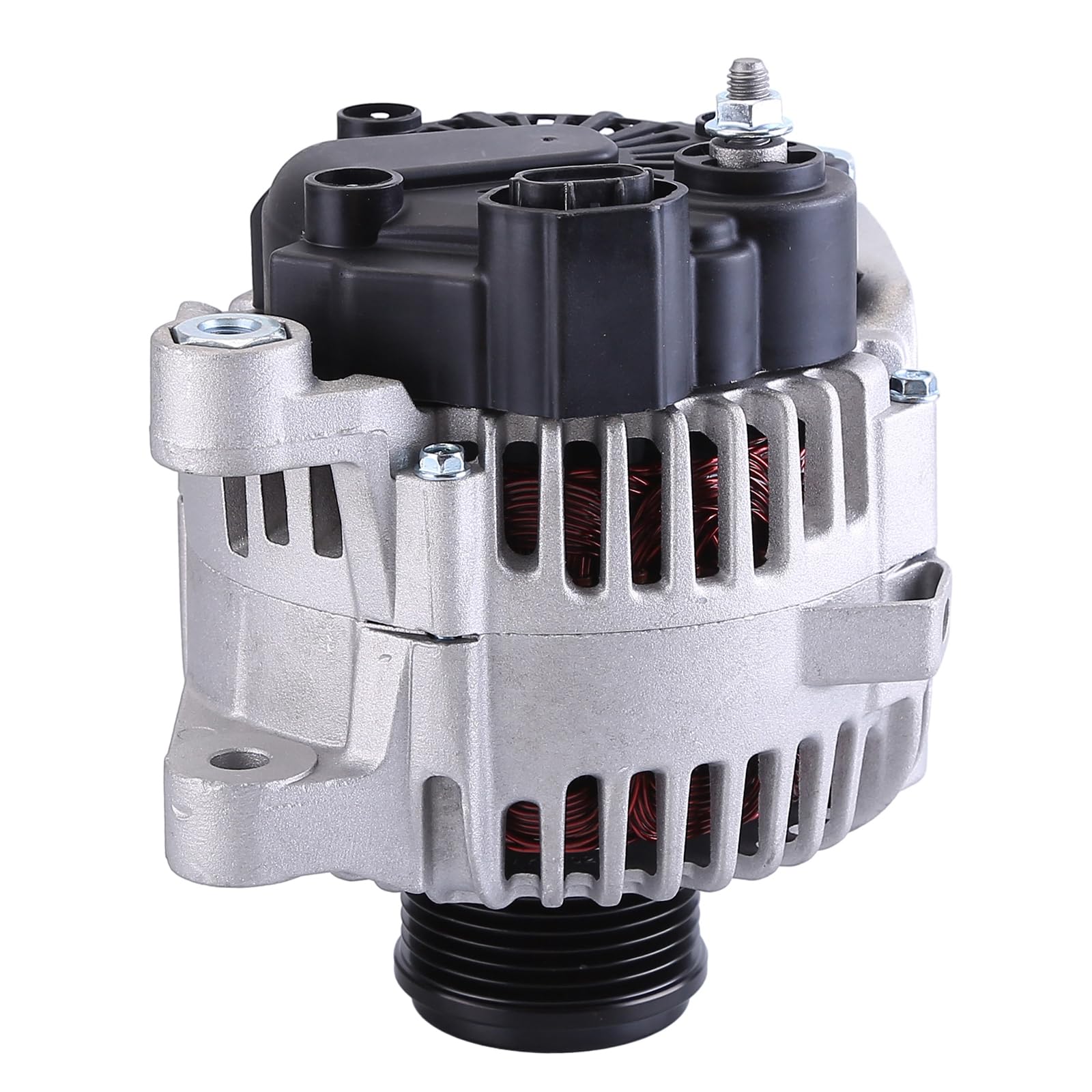 Alternator Fit for 2010-2013 for Hyundai Tucson 2010-2013 for Kia Forte 2011-2013 for Kia Sportage 12V 110A 6-Groove CW (Clockwise) IR IF Replace 115603 2607928 11492N 11492 Alternator