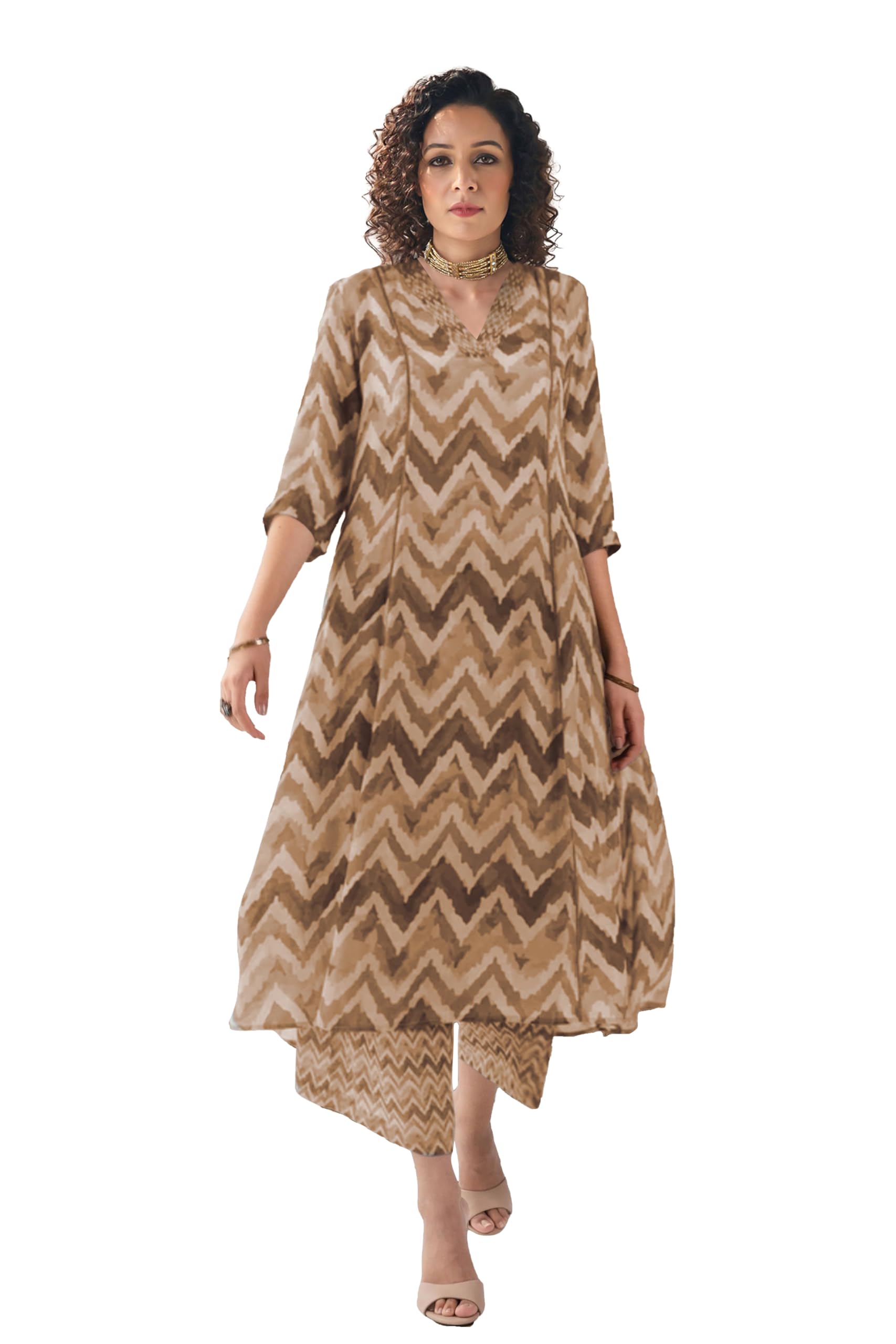 Toochki Co Ord Set For Women | Casual Wear Pant Top Set | Fancy Co-Ord Set | Full Pair Set | Women Kurta Sets Kurtis | Two Piece Co Ord Sets | Coord Sets For Women | Printed Cotton Co Ord Set Yellow