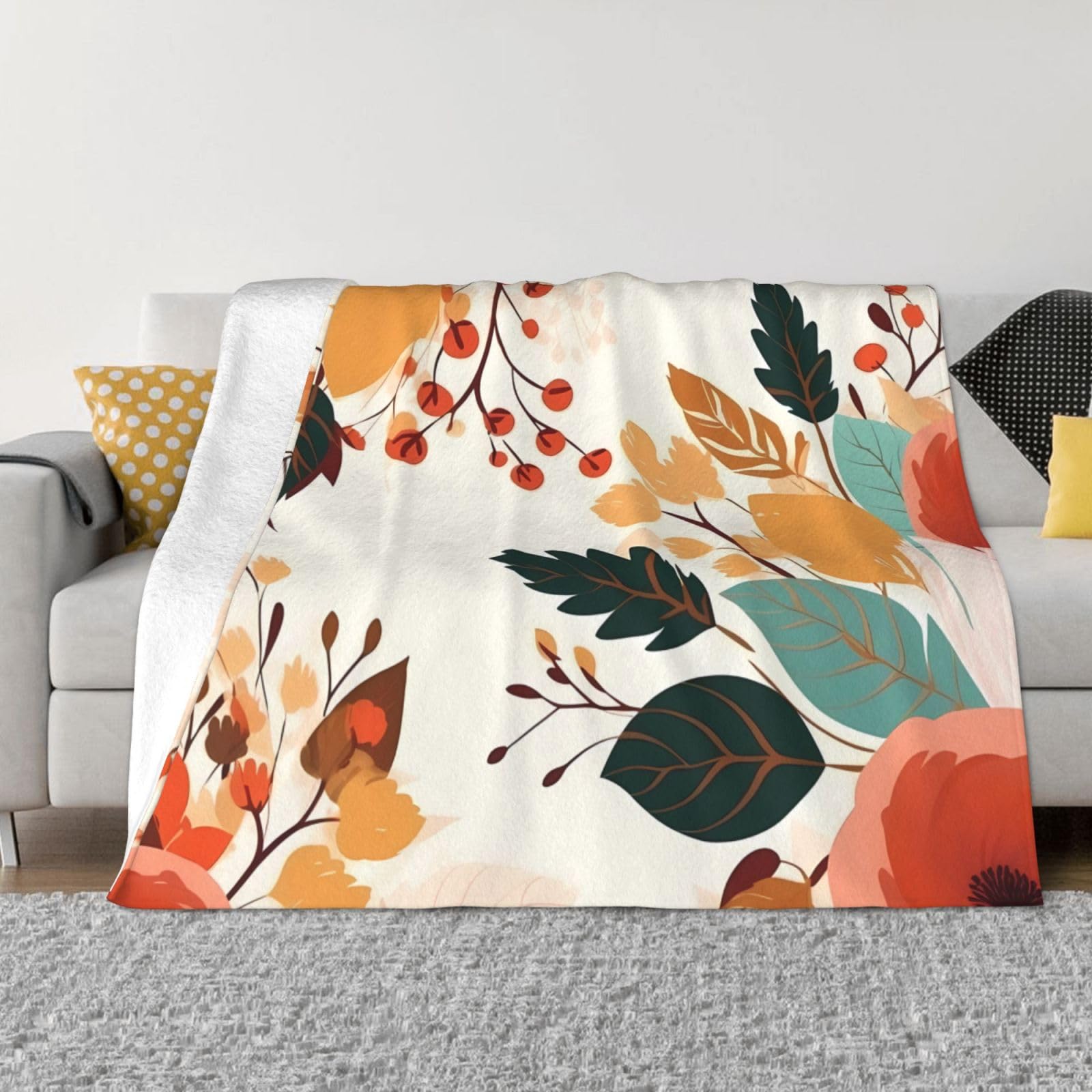 Couverture polaire douce à fleurs 152x127 cm, le cadeau réconfortant idéal