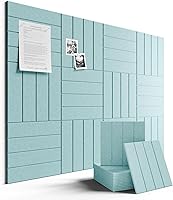 Vista 27 de FLUXYNARA - Tablero de anuncios de fieltro 48 x 36 pulgadas, alternativa al corcho, paquete de 12, 70 lengüetas adhesivas, panel de pared grueso