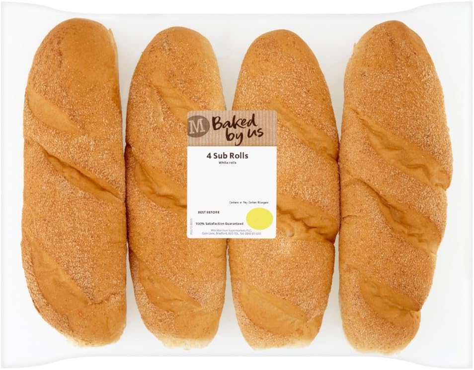 Morrisons Market Street White Sub Rolls 4 Pack