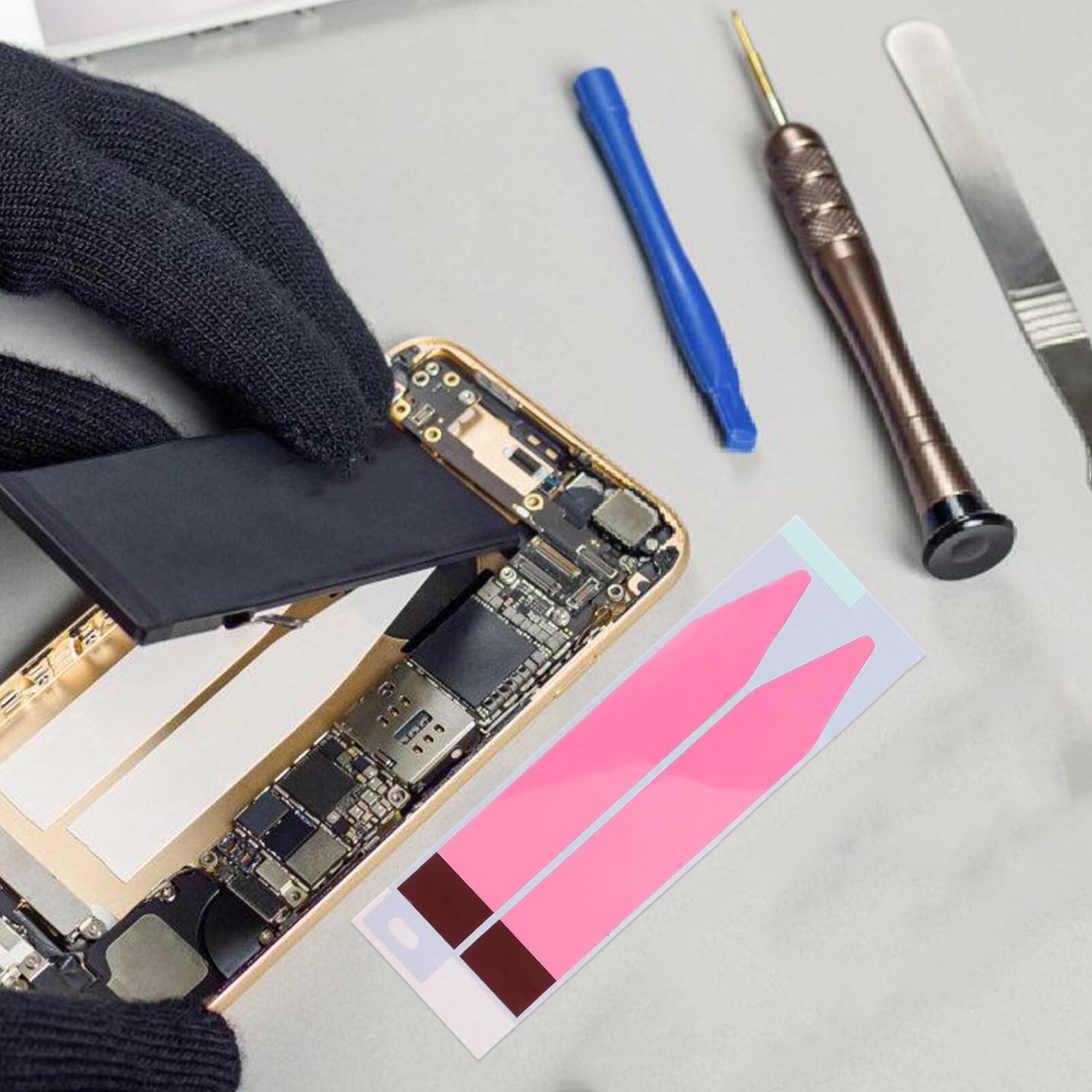 iplusmile 12fogli Strisce Adesive Per Batteria Per Riparazione Cellulari Facili Da Applicare e Sicure Per Batterie e Oggetti Vari