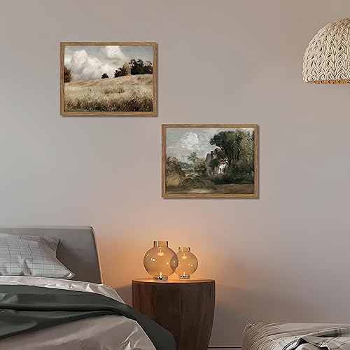 Miniatura 7 de Zeredi Arte de pared retro de llanuras y árbol de 16 x 24 pulgadas