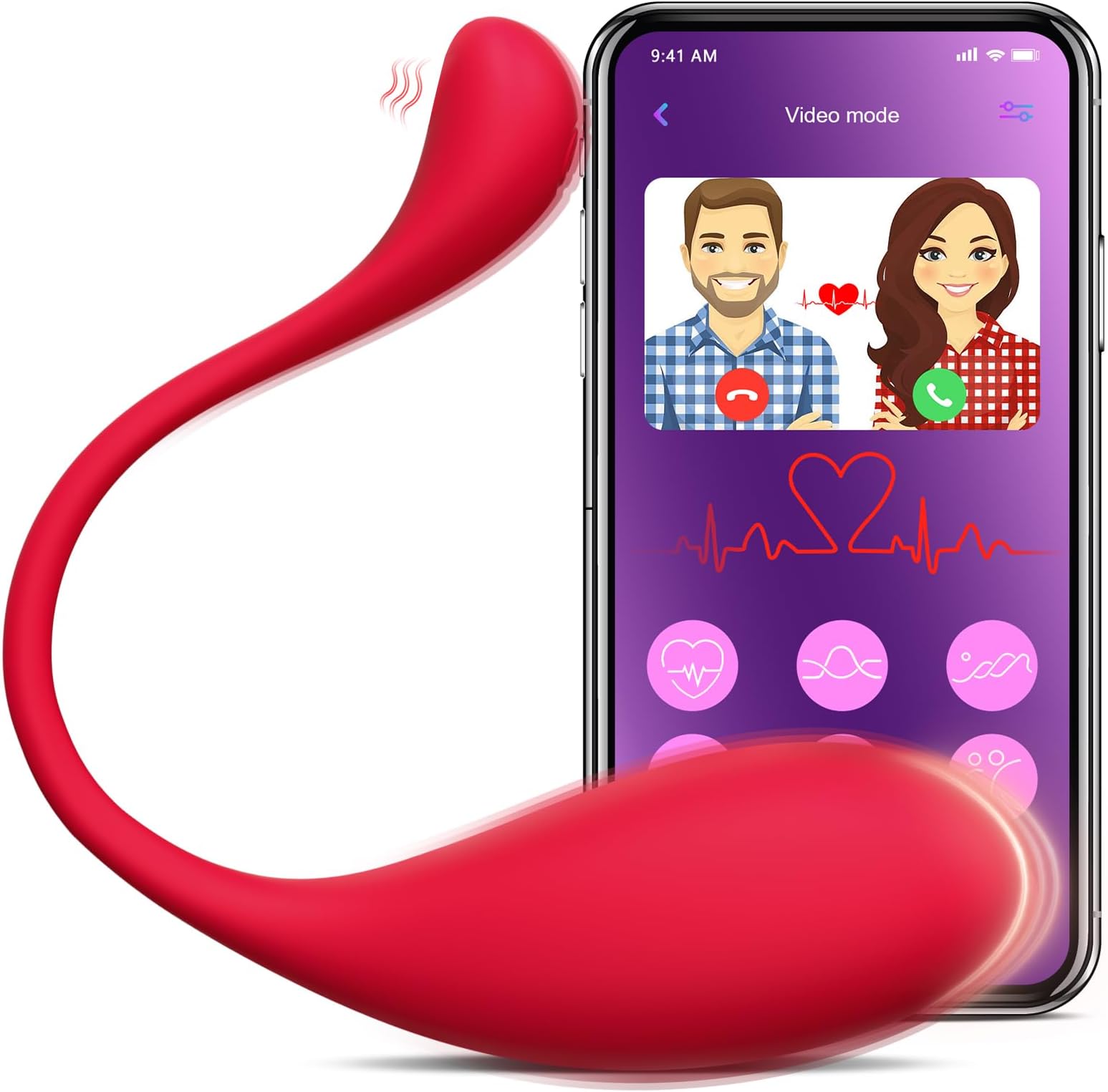 Wearable Egg Vibrators, Adult Sex Toys for Couple APP Remote Control Bullet Vibrator with 9 Vibrating Clitoral Stimulator, Sex Toys4couples Men & Women, G Spot Vibrator Couples Sex Toy